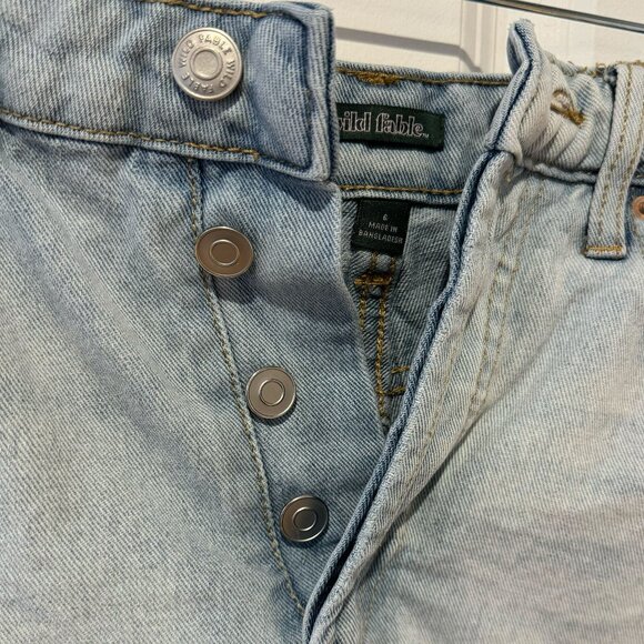 Wild‎ Fable High Rise Denim Cut Off Shorts - Size 6 - Picture 2 of 6